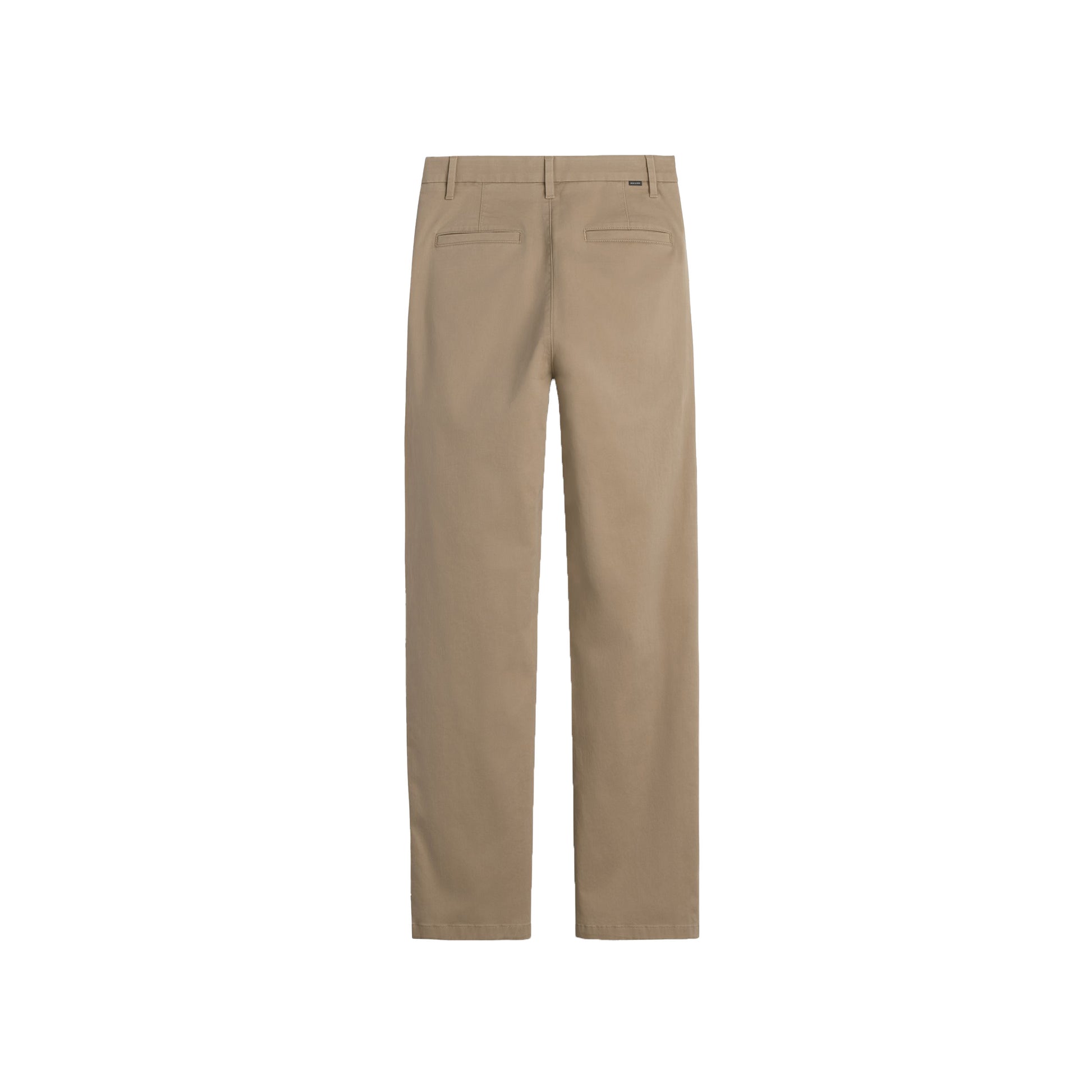 Back view of Dockers W's Blake Chino, high-waisted and crafted from stretchy cotton with belt loops and two back welt pockets, shown on a white background.