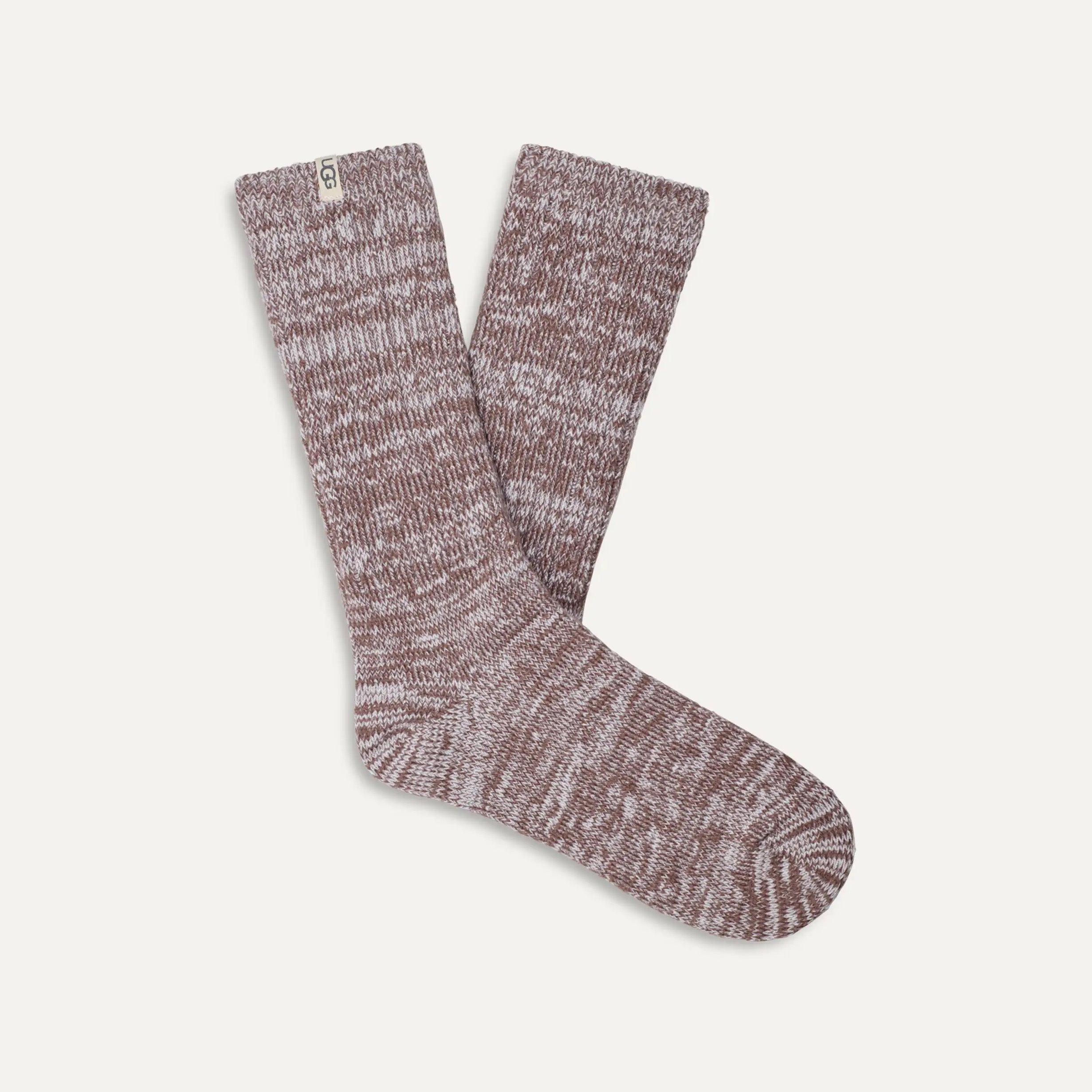 W RIB KNIT SLOUCHY CREW SOCK