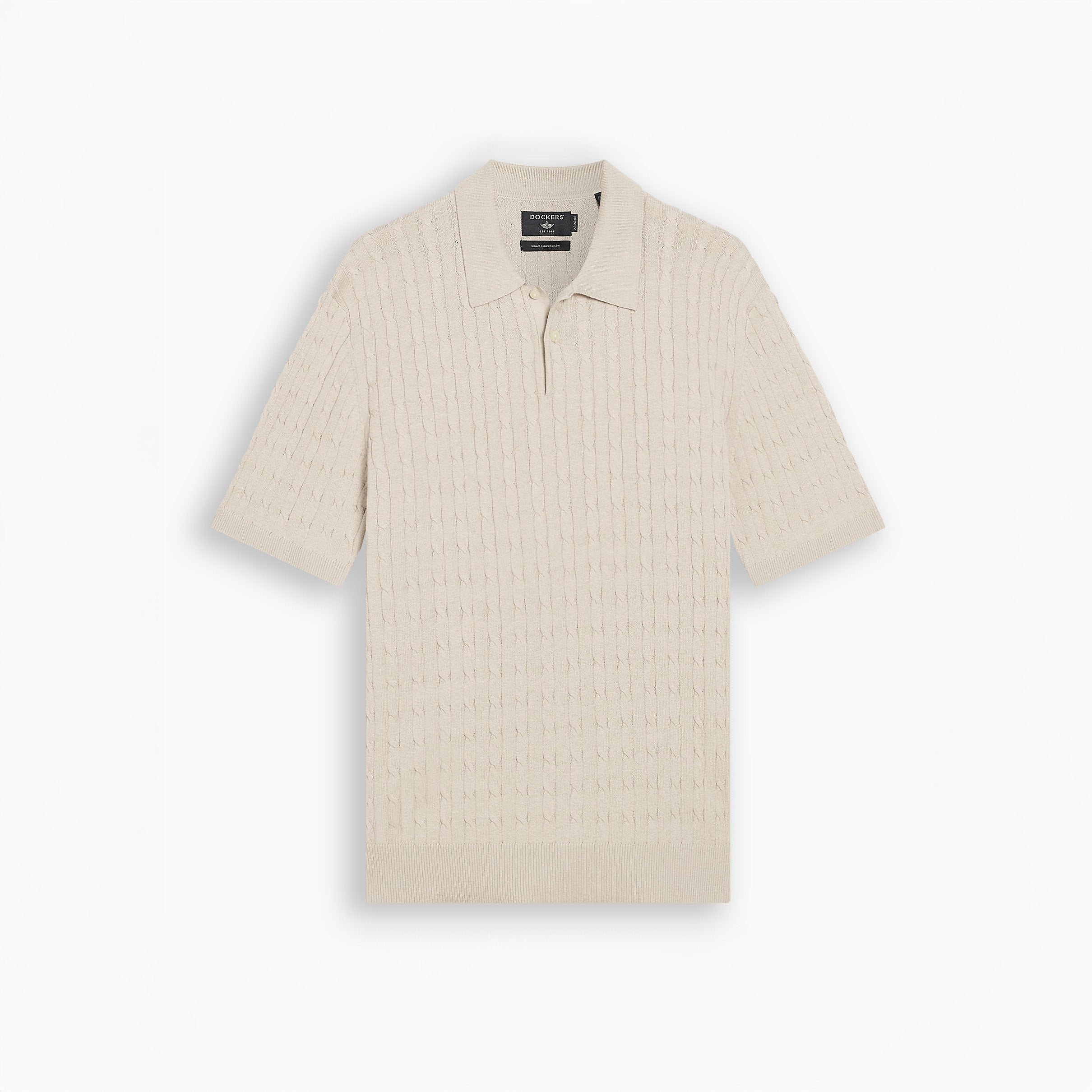 Sweater Polo Short Sleeve, Grit