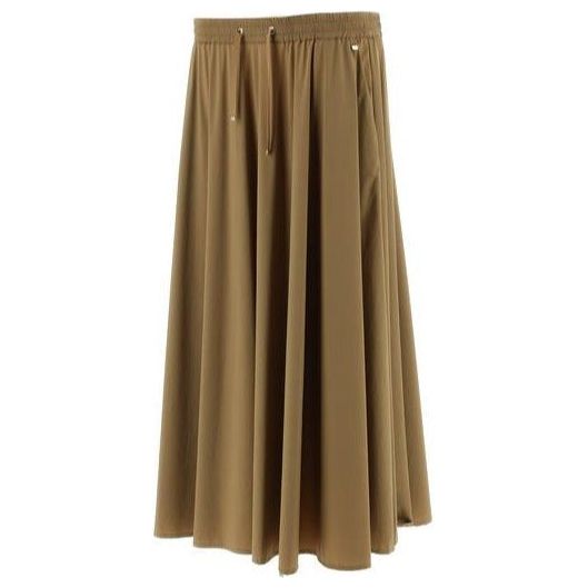 W Nylon Stretch Skirt, Copper