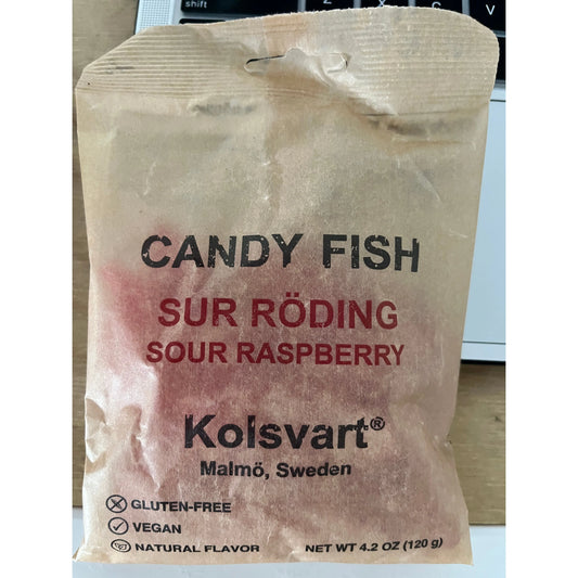 Candy Fish Sur Röding Sour Raspberry - Kolsvart