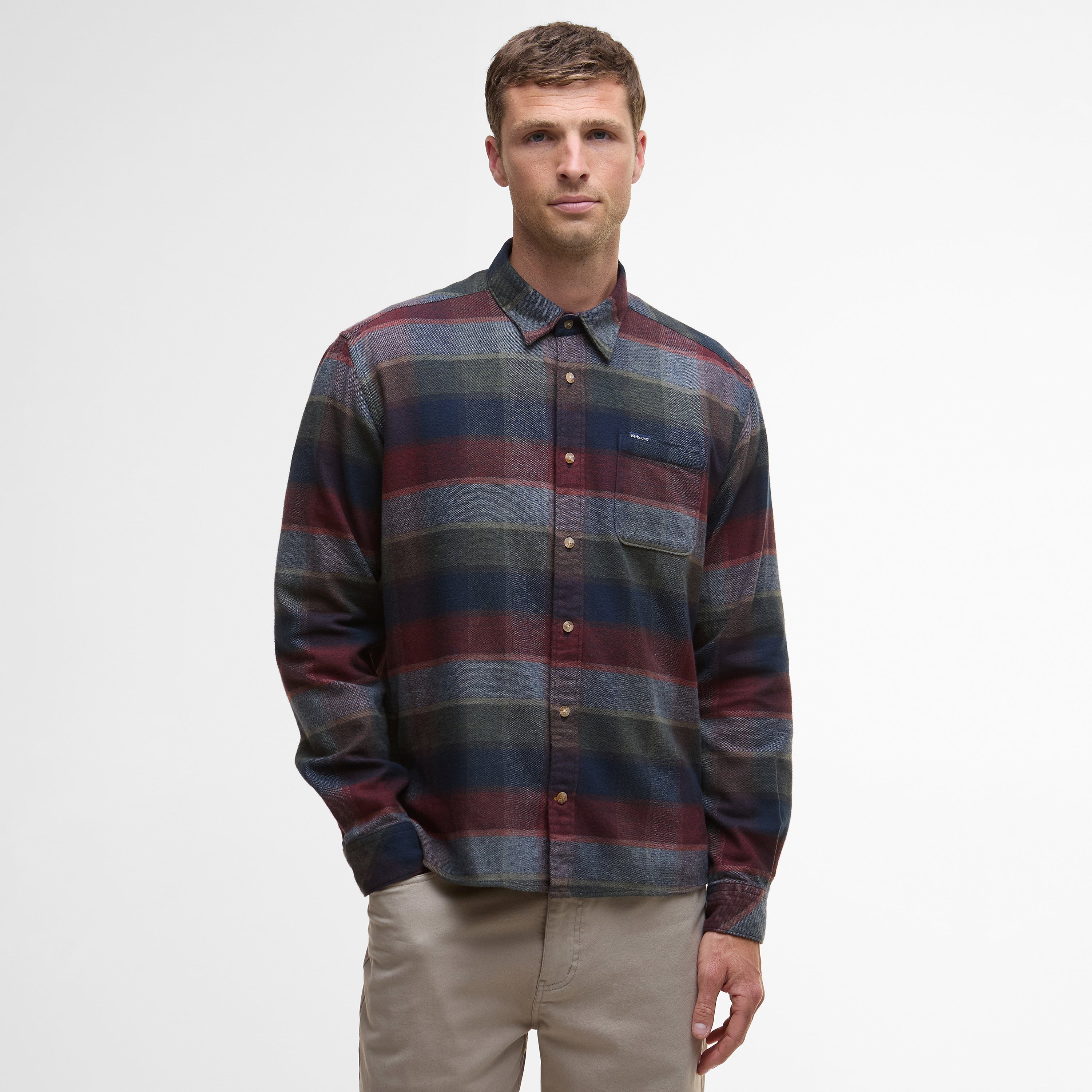 Copswell Relaxed Check Shirt - Navy