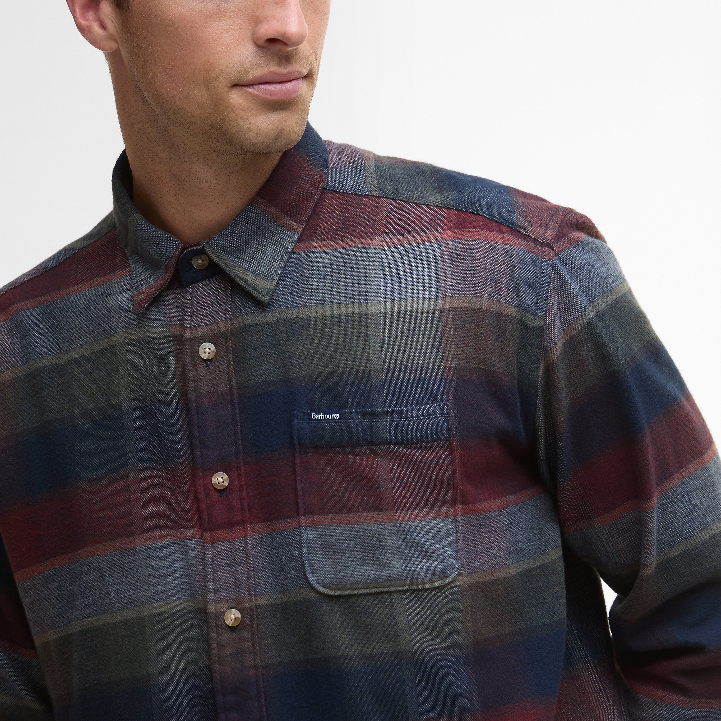 Copswell Relaxed Check Shirt - Navy