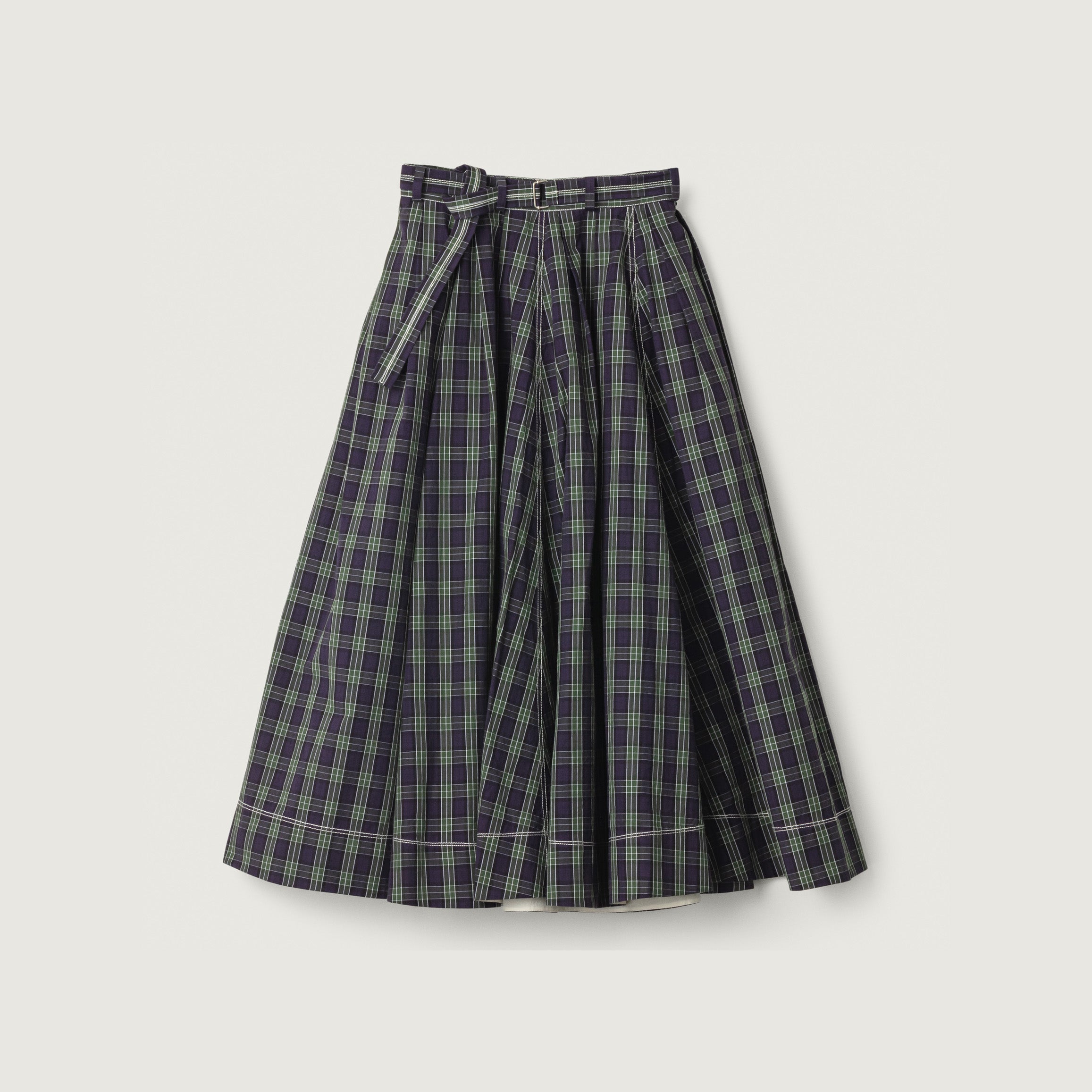 Schrol Skirt, Purple Check