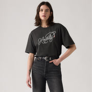 Tabor Tee Howdy Script Pirate - Black