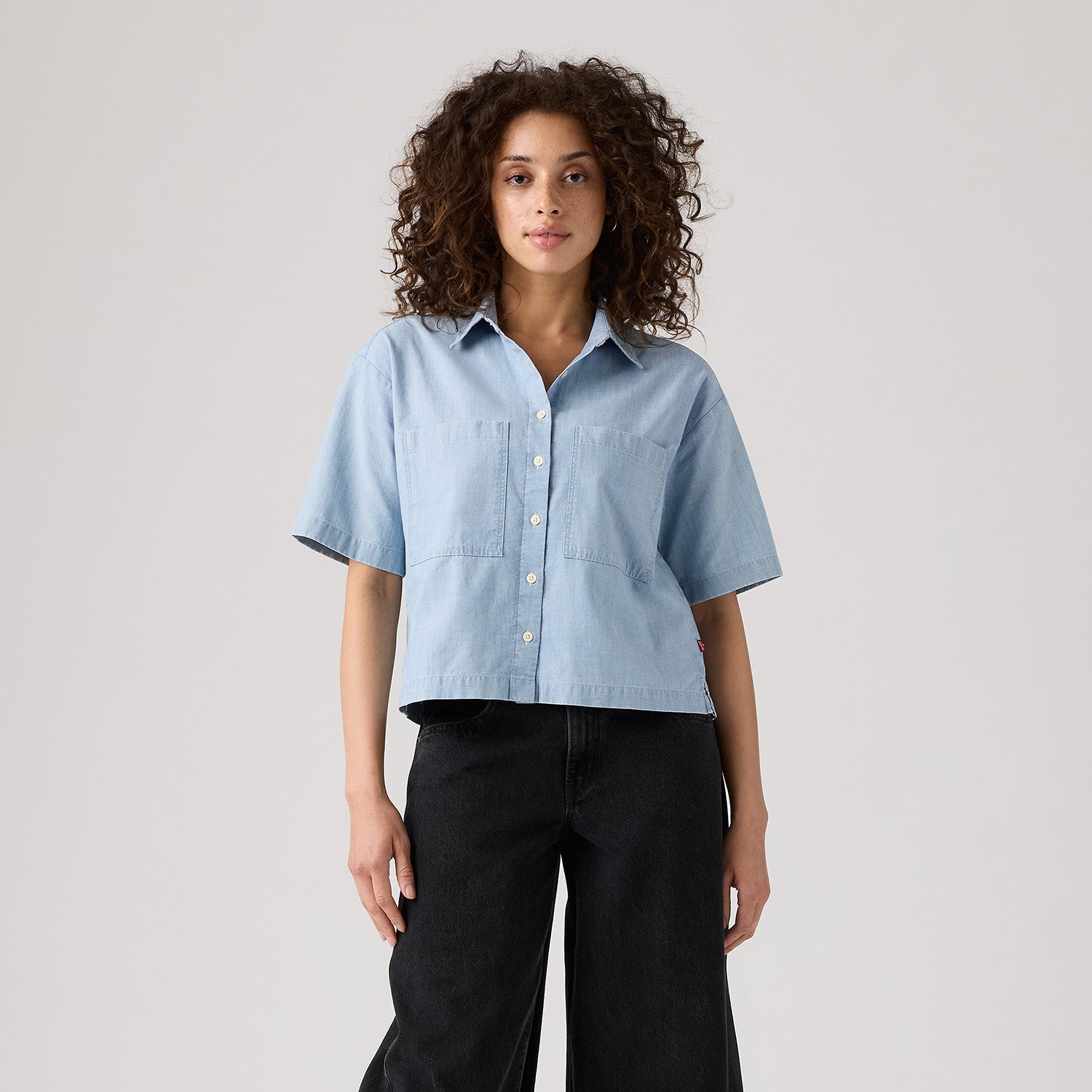 Harlie SS Cropped Shirt