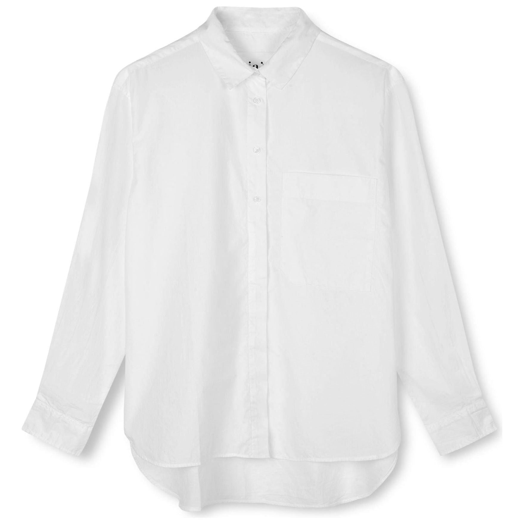 Aiayu W L/S Button Down Shirt Lynette Shirt, White