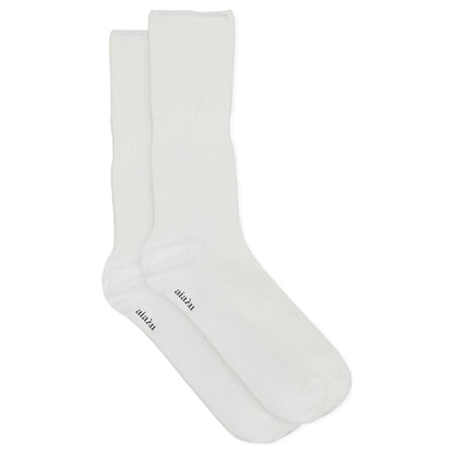 Aiayu W Socks Cotton Rib Socks, White