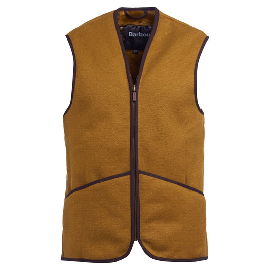 Barbour fw23 M Liner Vest Warm Pile Waistcoast Zip-In Liner, Light Brown