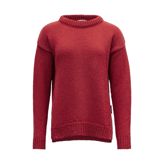 Devold W Sweater W Nansen Split Seam Sweater, Hindeberry