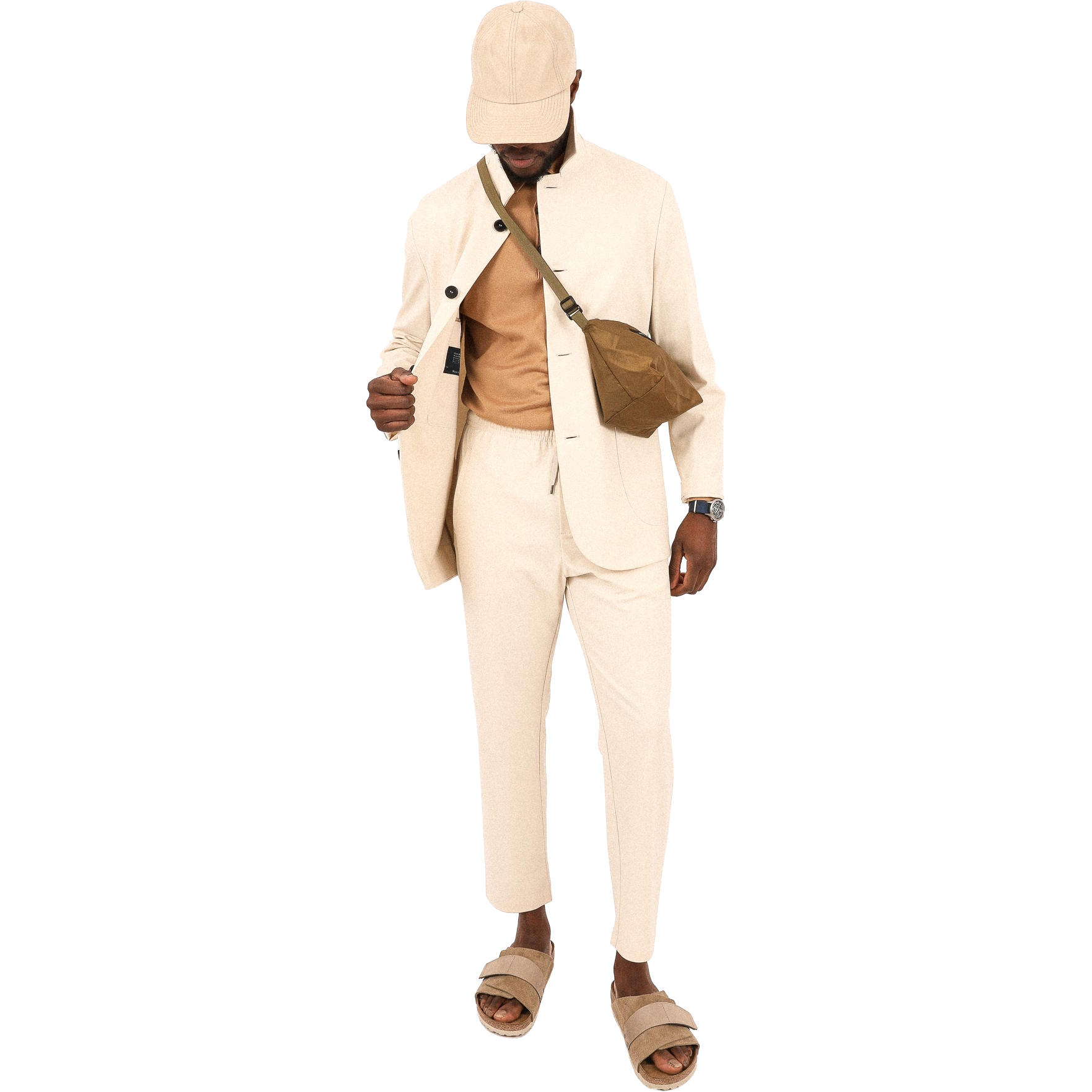 M Trousers Techno Viscose, Ivory Westerlind M Trousers Techno Viscose, Ivory Westerlind