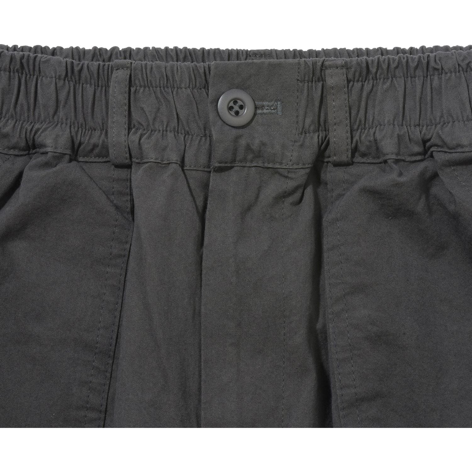 Kappy SS24 U Pants One Tuck Wide Fatigue Pants, Charcoal