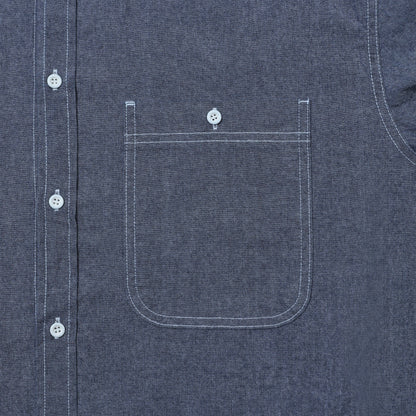 Kappy SS24 U Shirting 2 Pocket Denim Shirt, Blue