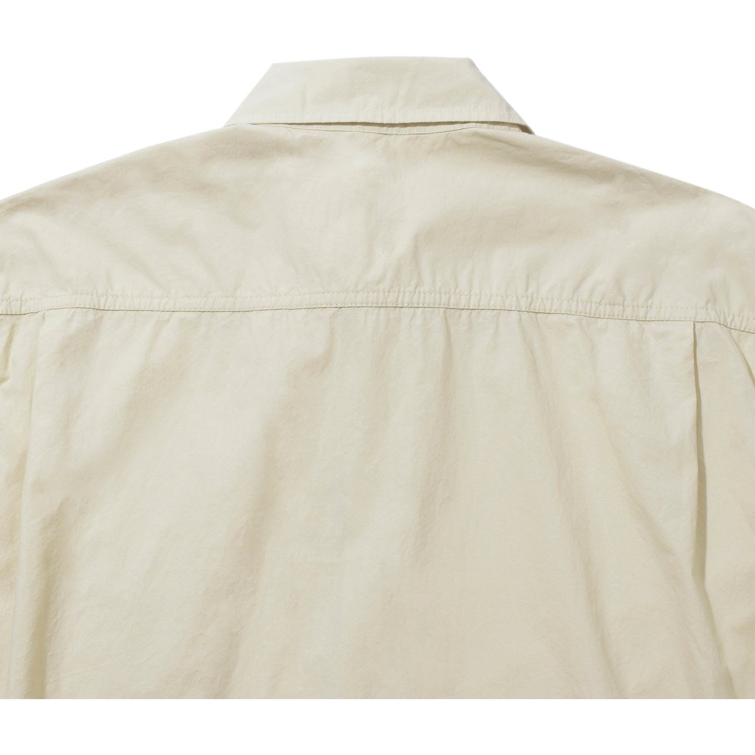 Kappy SS24 U Shirting Relaxed Cotton Shirt, Beige