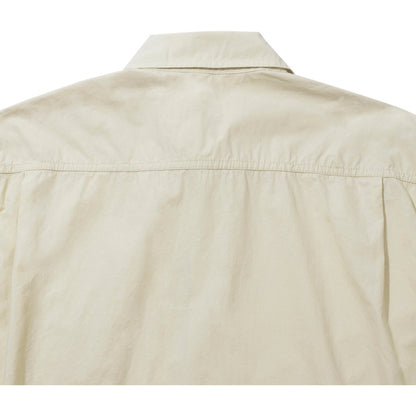 Kappy SS24 U Shirting Relaxed Cotton Shirt, Beige