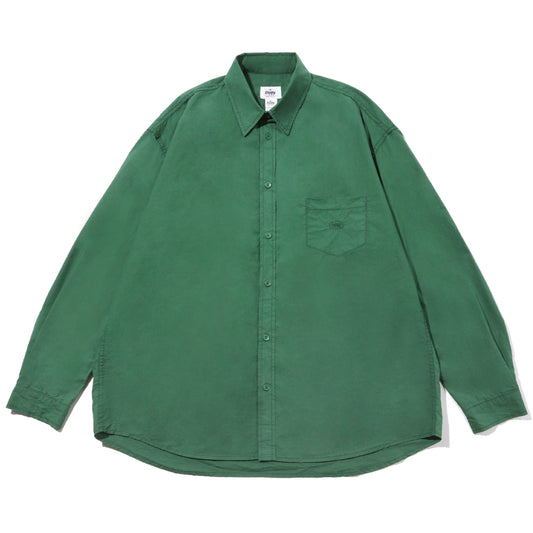 Kappy SS24 U Shirting Relaxed Cotton Shirt, Green