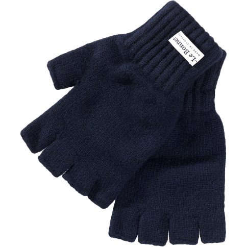 Le Bonnet Gloves Fingerless Gloves, Midnight