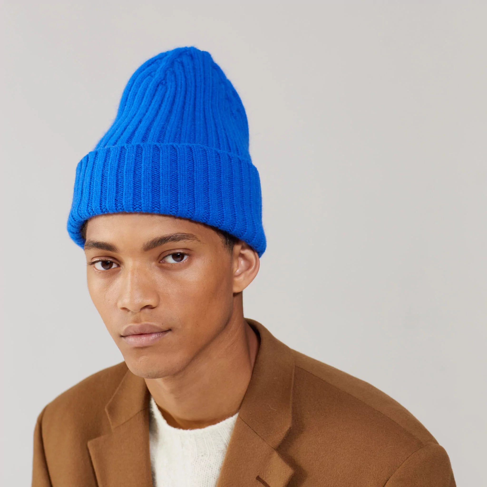 Large Beanie, Royal Azure