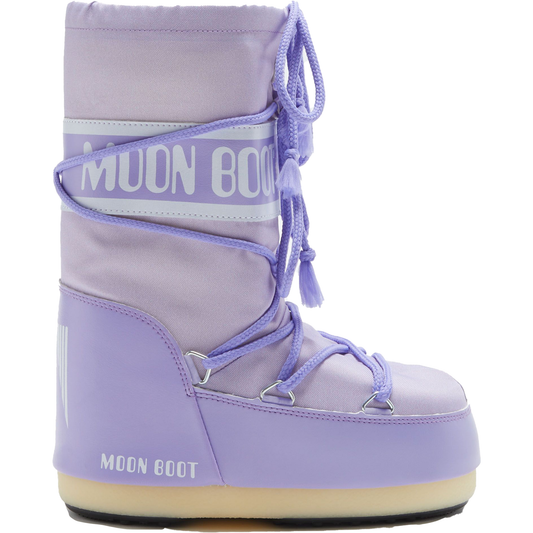Moon Boot Consignment K Boots Junior Icon Nylon, Lilac