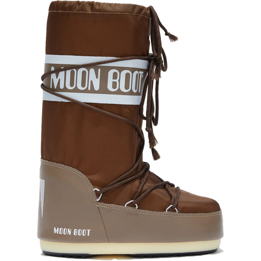 Moon Boot Consignment U Boots Icon Nylon, Shitake