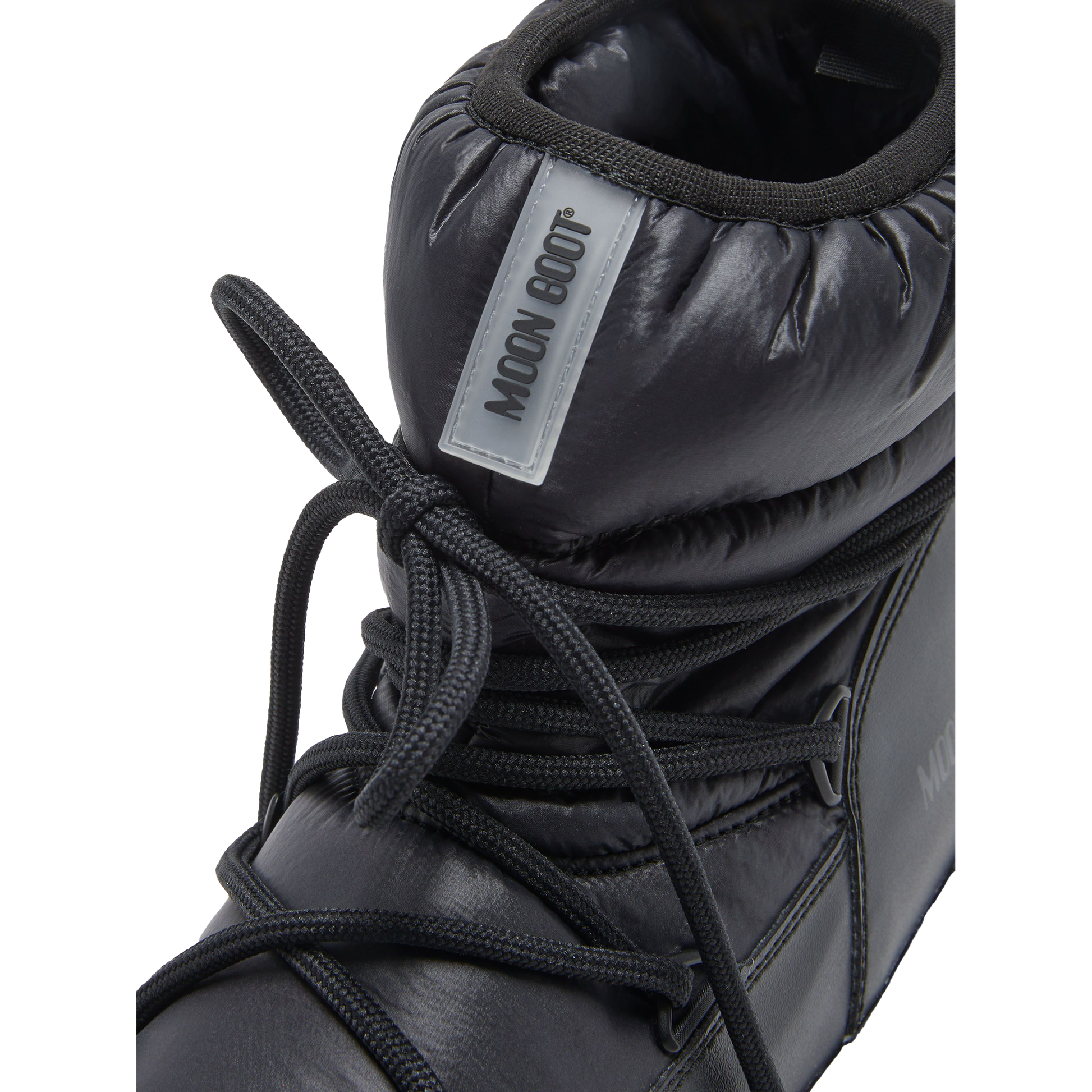 Moon Boot Consignment U Boots LTrack Low Nylon, Black
