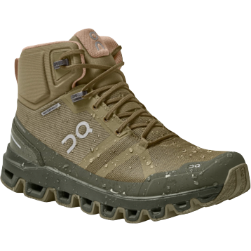 On Running W Hiking Boots W Cloudrock Waterproof Hiker, Olive/Reed