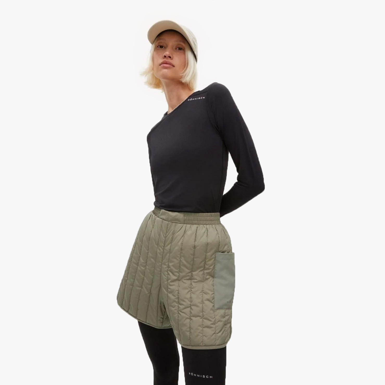 Lake Padded Shorts, Vetiver Green