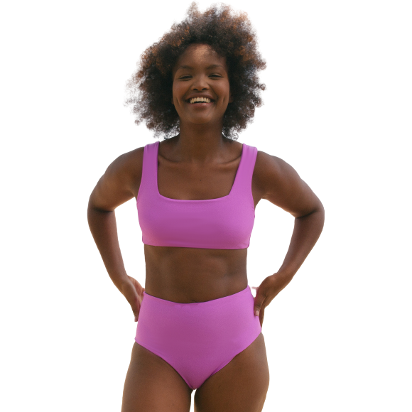 September Swim W Swimsuit Eden Top, Lilac