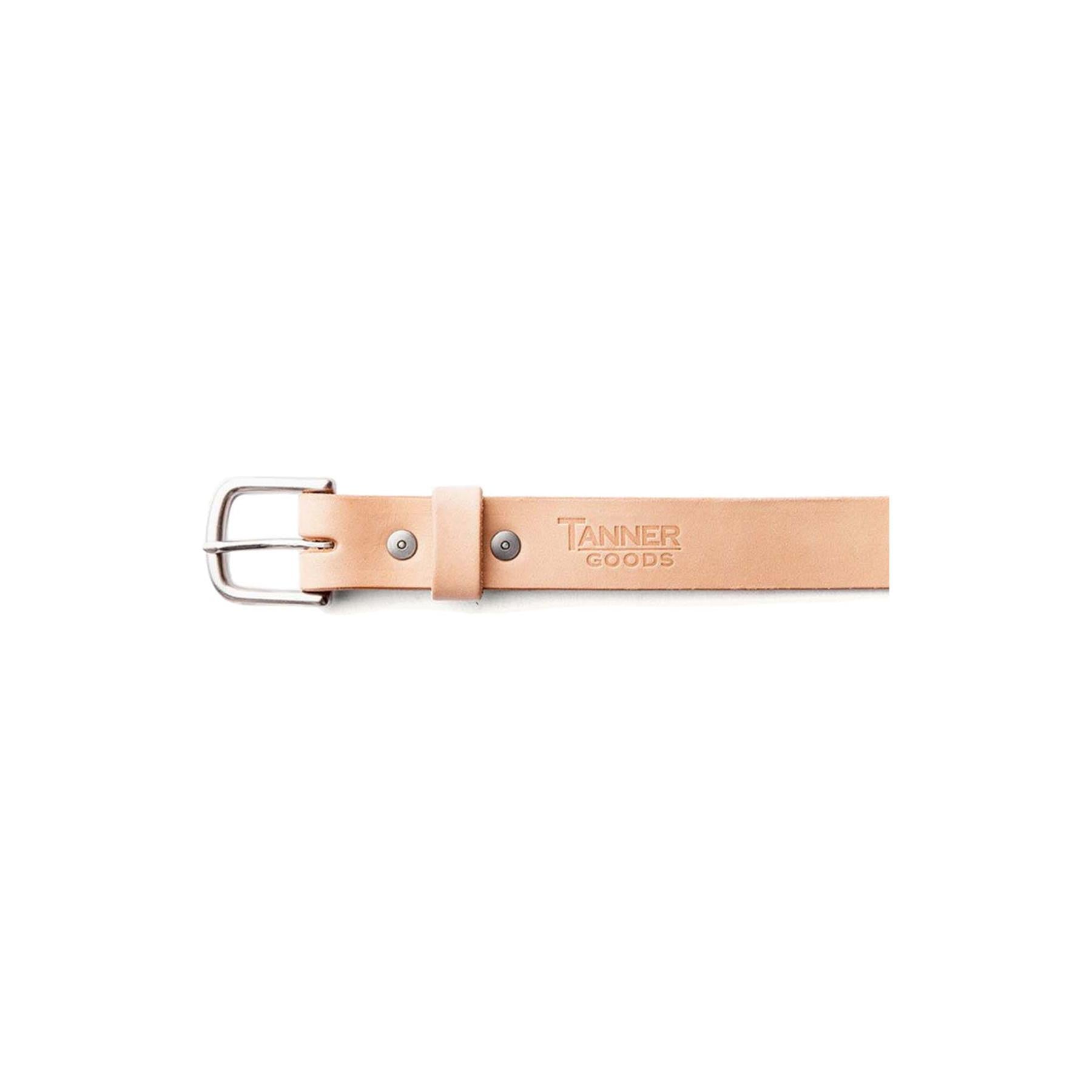 Tanner Goods M Belts Classic Belt, Natural / Stainless