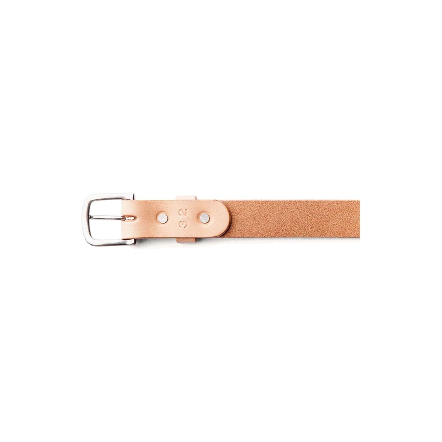 Tanner Goods M Belts Classic Belt, Natural / Stainless