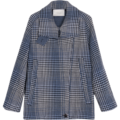 Tela W Wind Jacket Cumino Jacket, Blue check