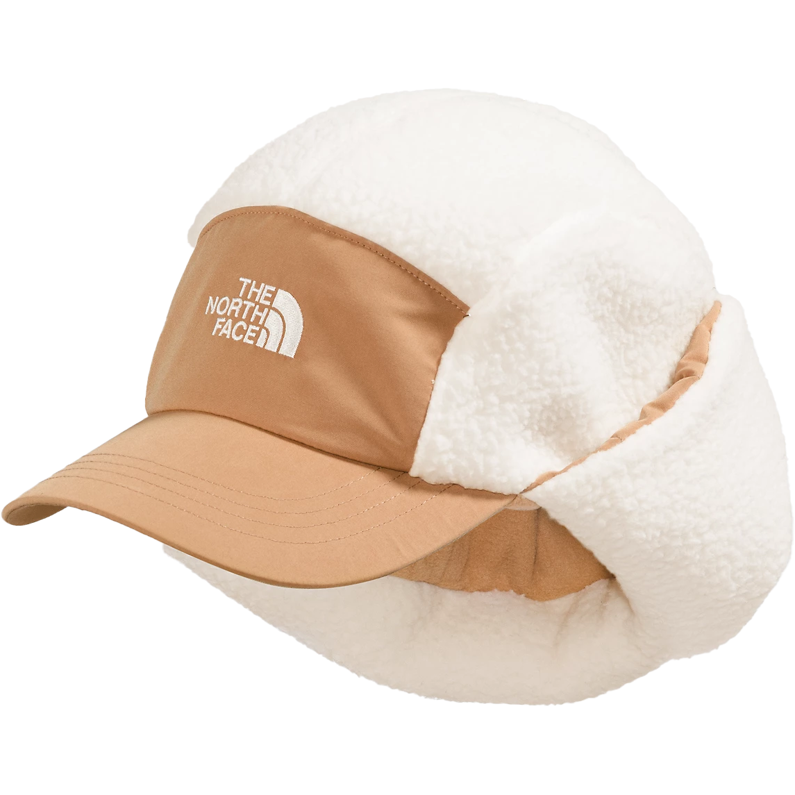 The North Face U Hat S-M Cragmont Fleece Trapper Hat, White/Almond Butter