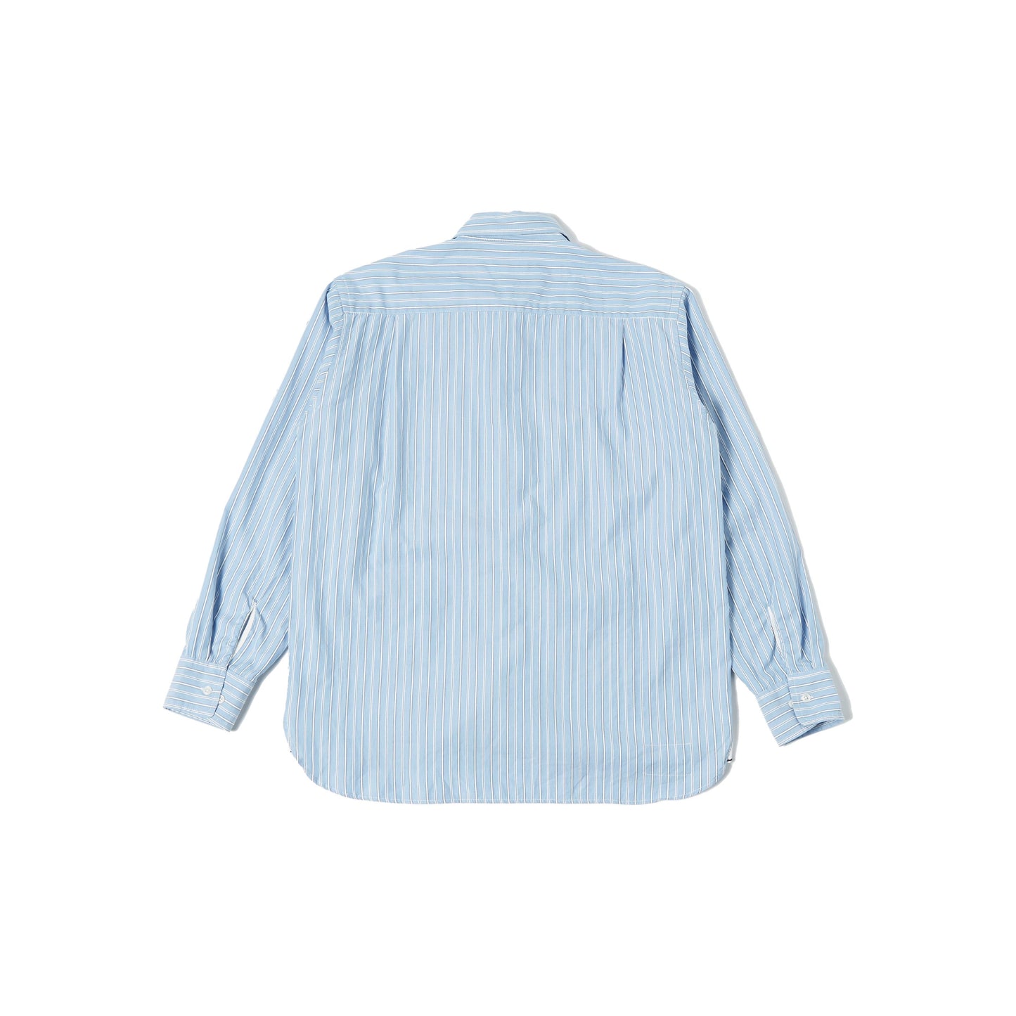 Universal Works M Button Down L/S Square Pocket Shirt, Posh Stripe Blue
