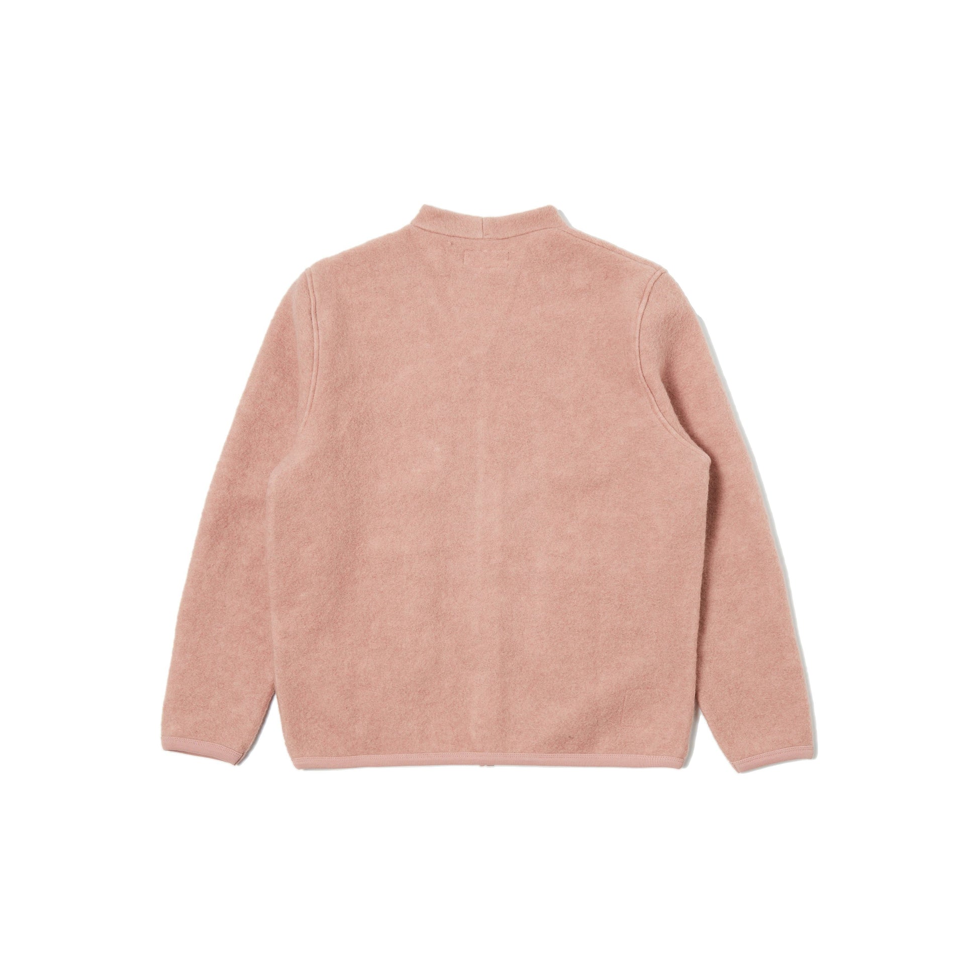 Universal Works M Sweater Wool Fleece Cardigan, Pink