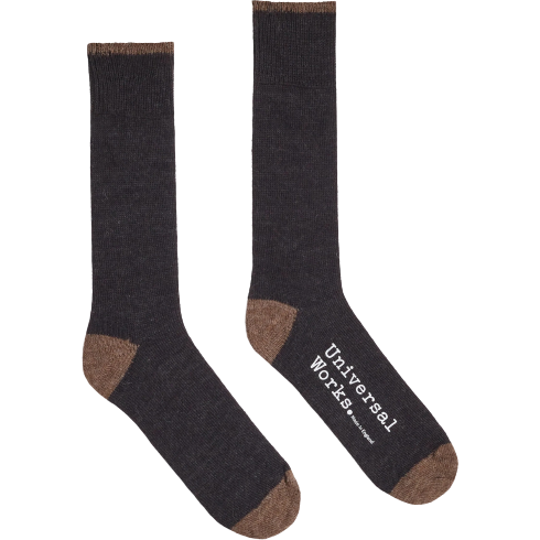 Universal Works Socks Alpaca Sock, Charcoal