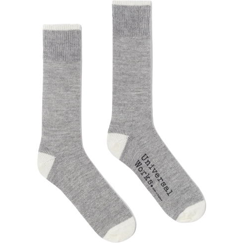 Universal Works Socks Alpaca Sock, Grey Marl