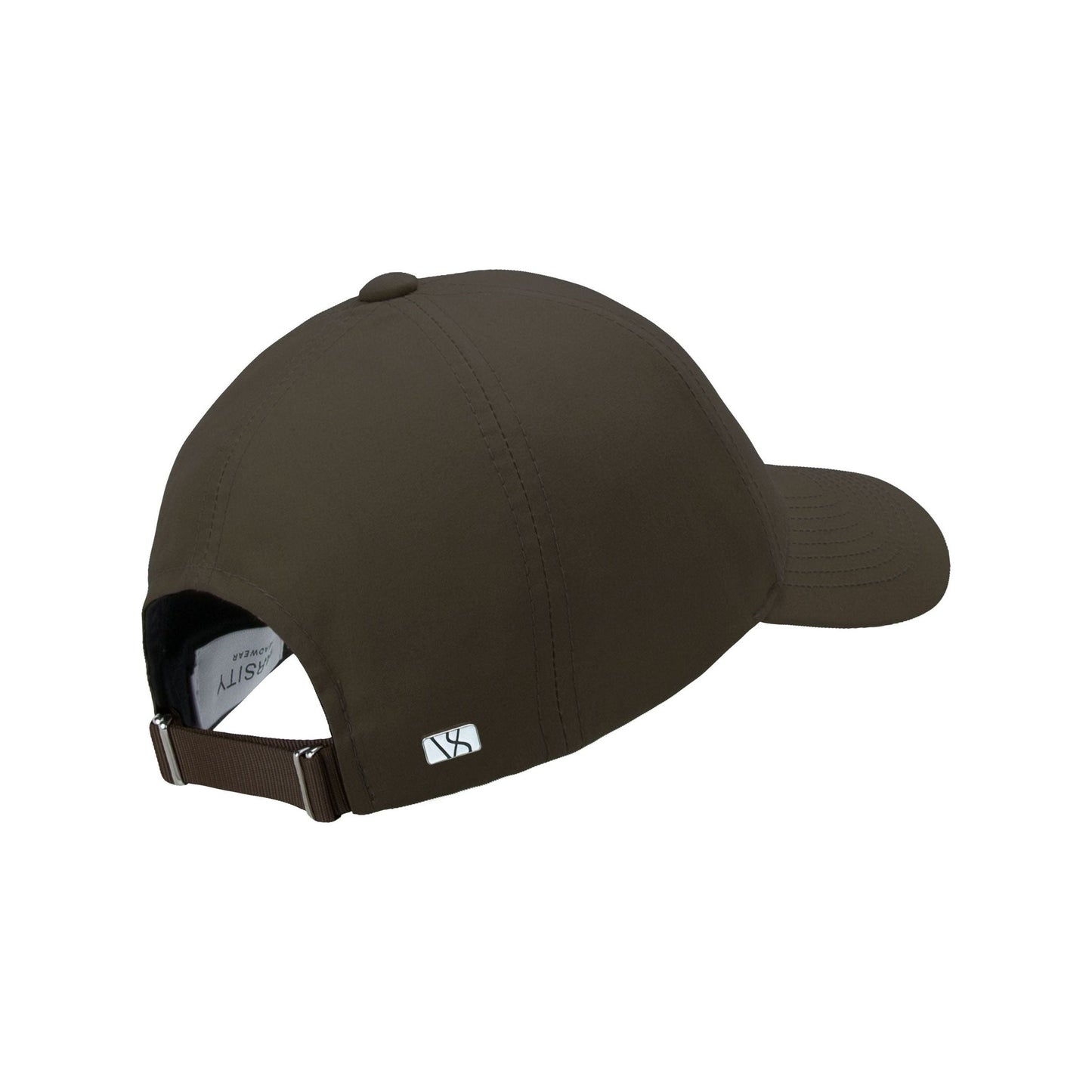 Varsity Headwear Baseball Cap Ventile Cotton Cap, Leather Brown