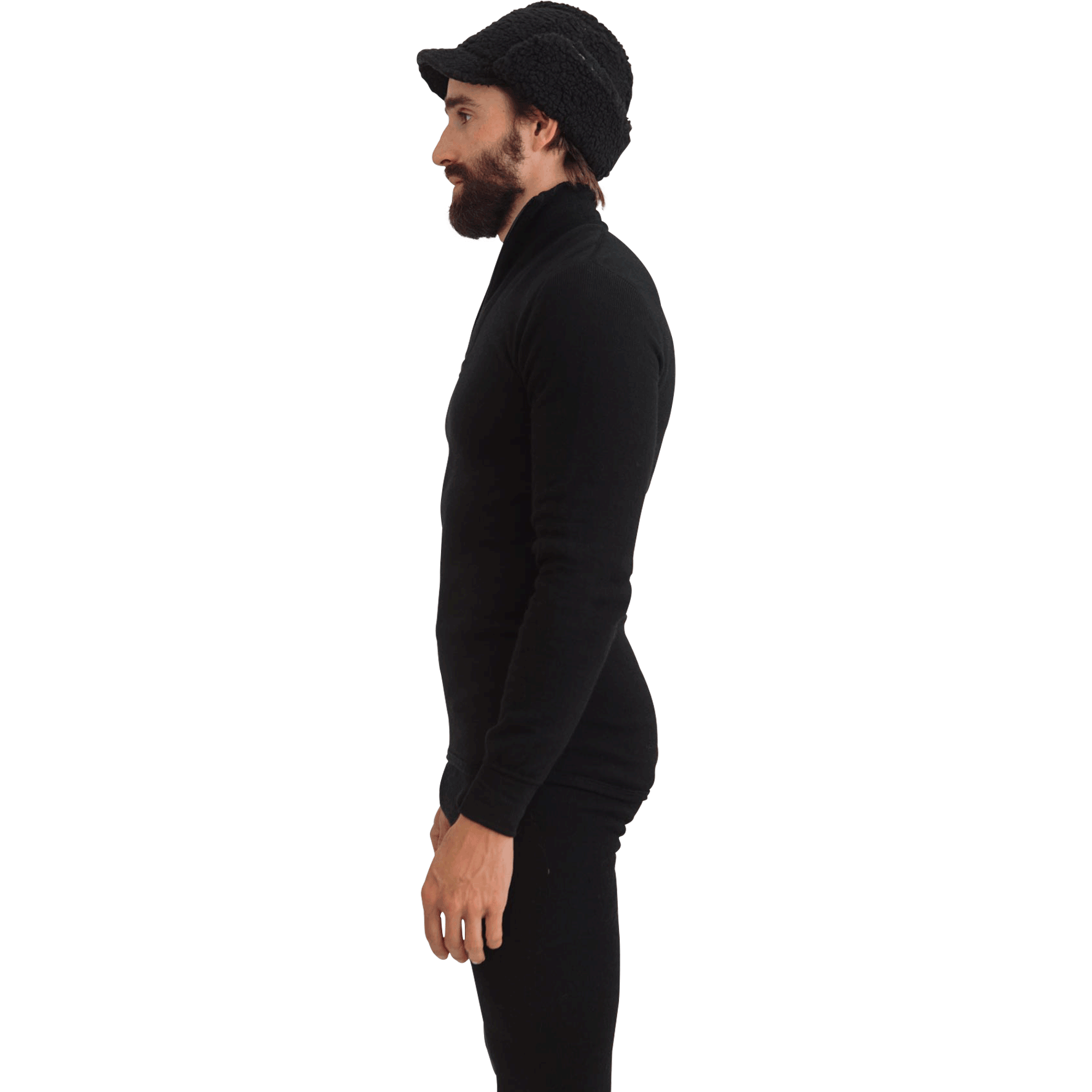 Woolpower 200g Half Zip, Black