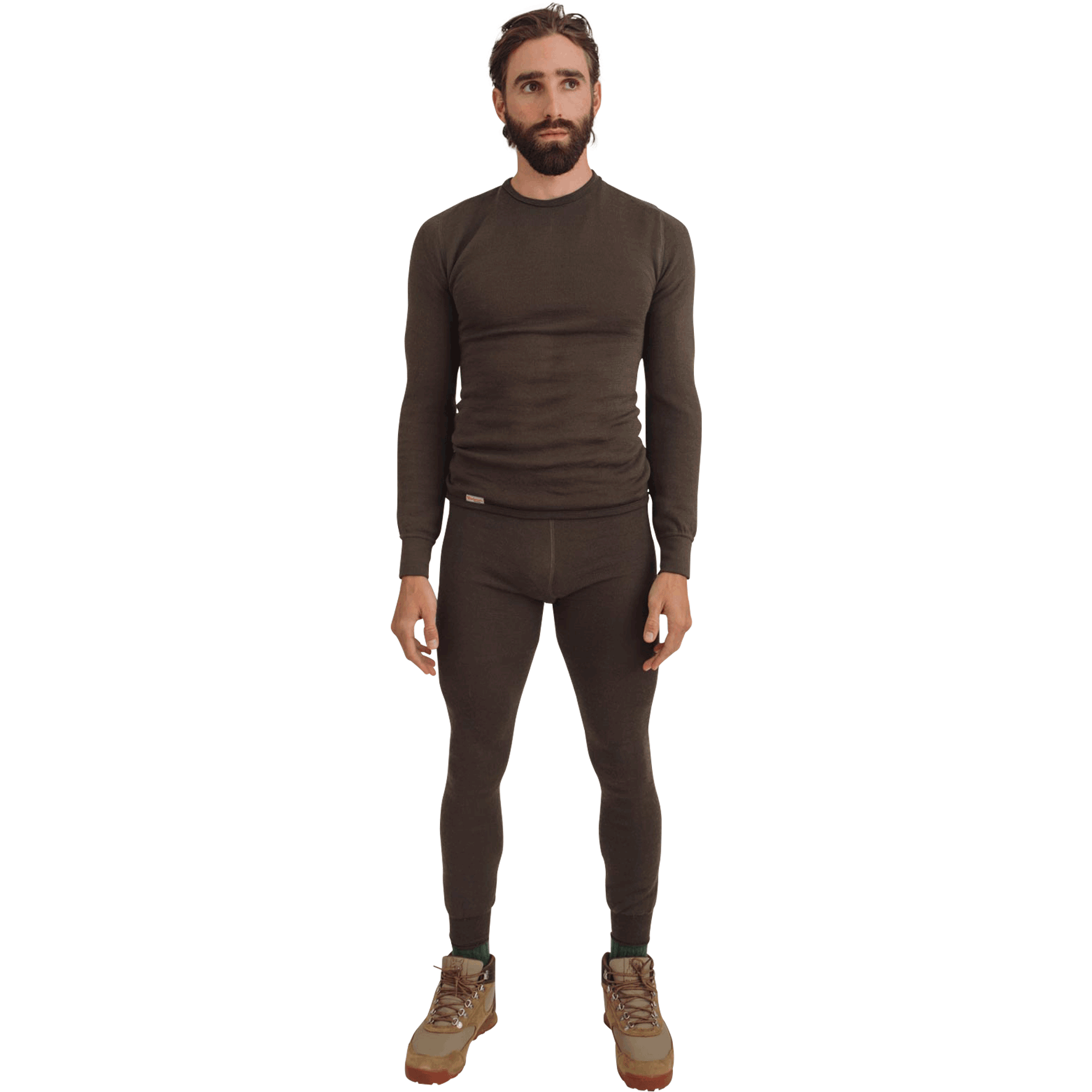 Woolpower M Base Layer 200g Crewneck Sweater, Pine