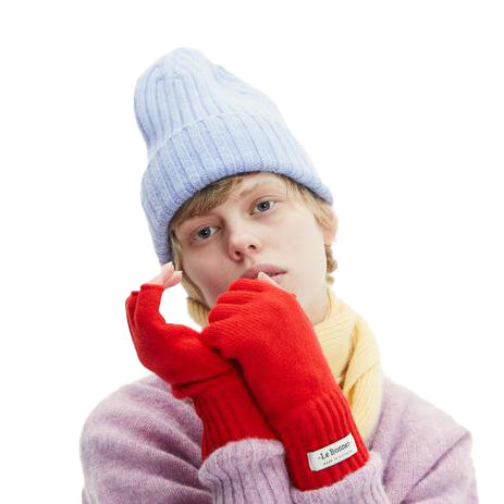 Fingerless Gloves, Crimson