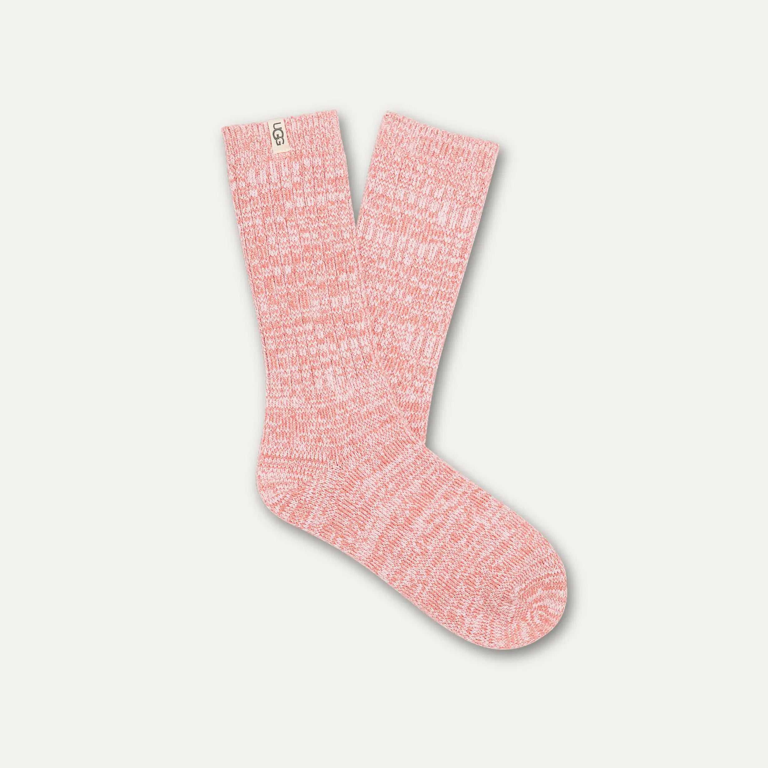 W RIB KNIT SLOUCHY CREW SOCK