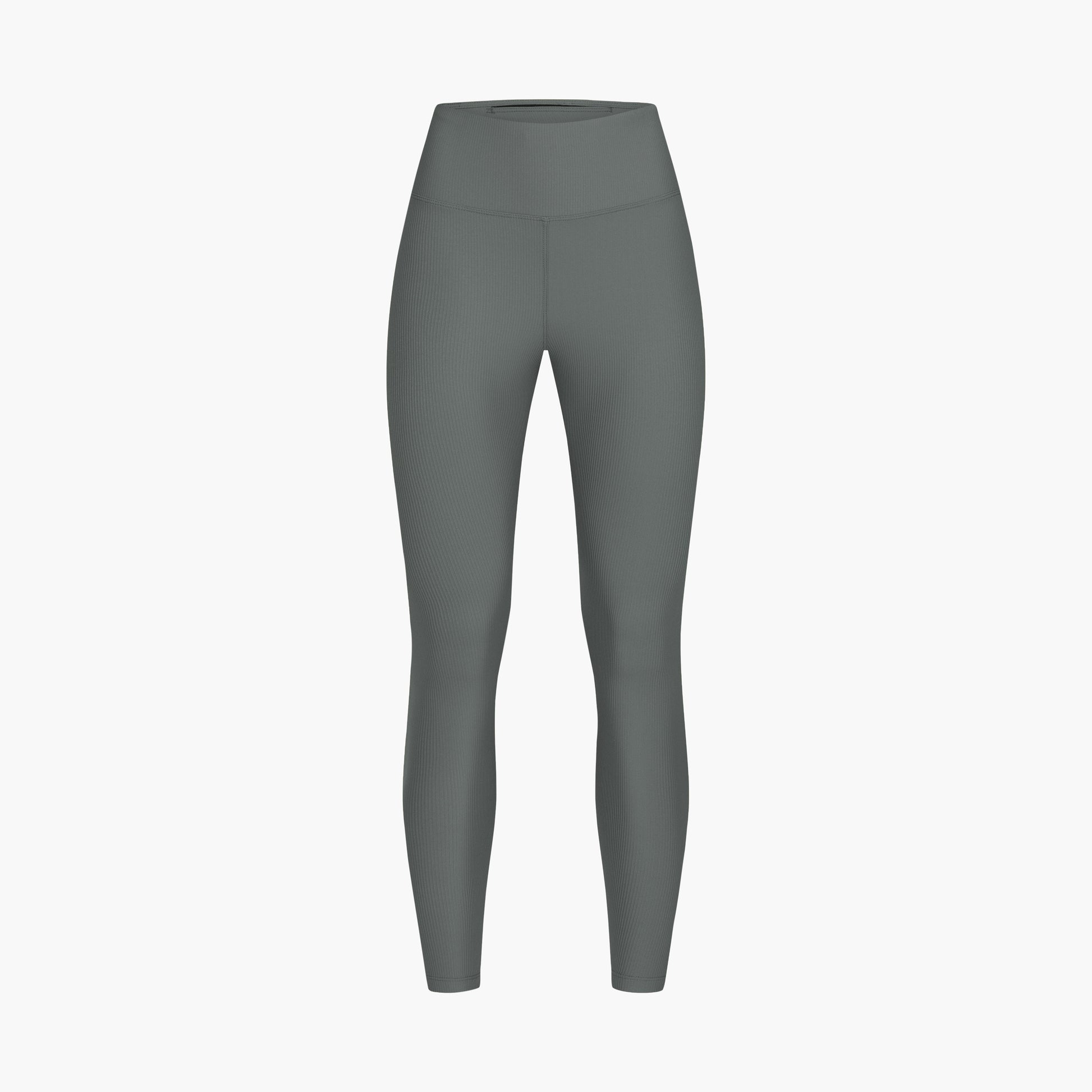 Rohnisch's Ribbed Regular High Waist Tights, made from recycled polyester, are showcased against a plain white background.