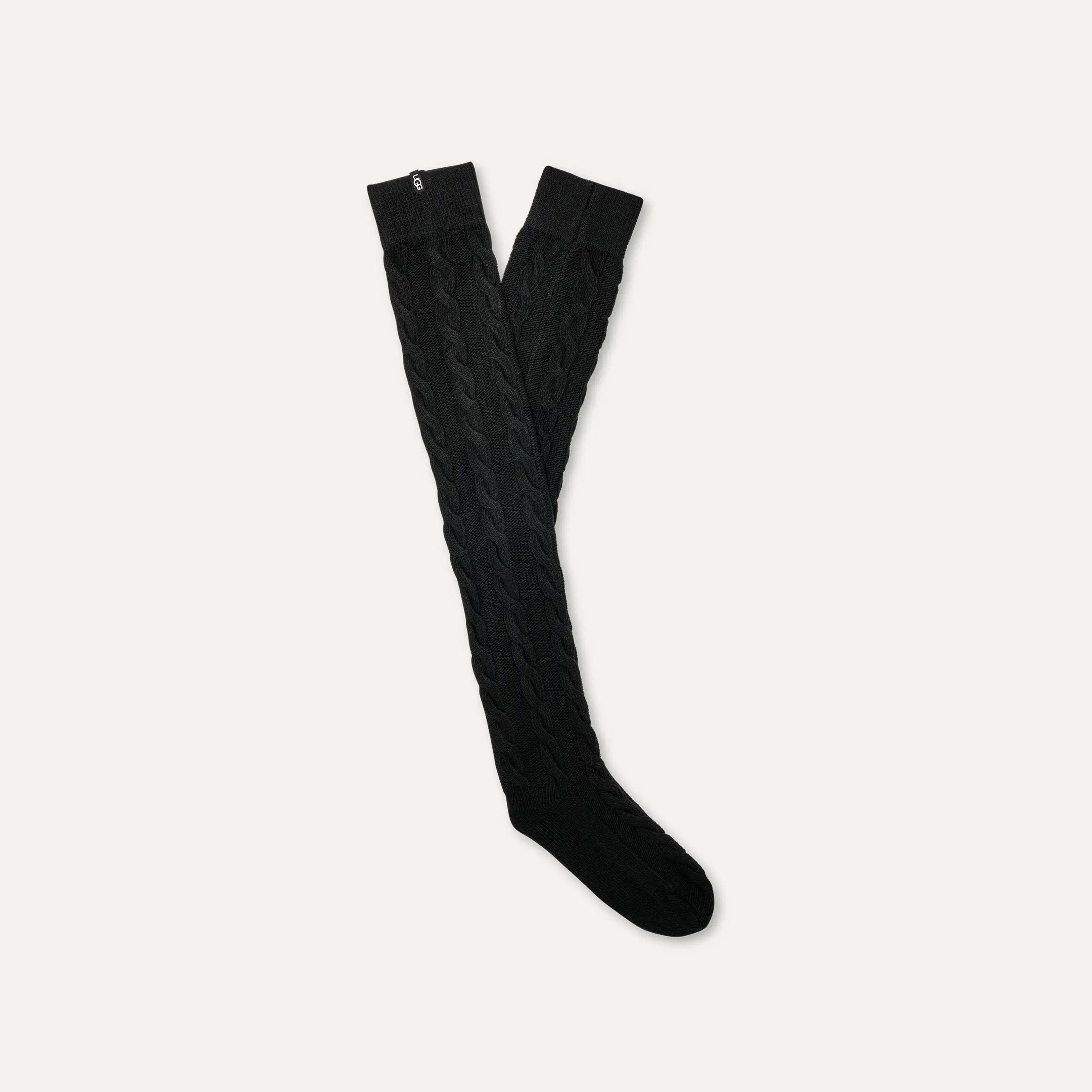 W Zanika Thigh High Cable Sock