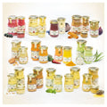 Various jars of Edmund Fallot Dijon Mustards arranged in rows, featuring different flavors and vibrant colors by Gourmet Food Solutions, Inc.