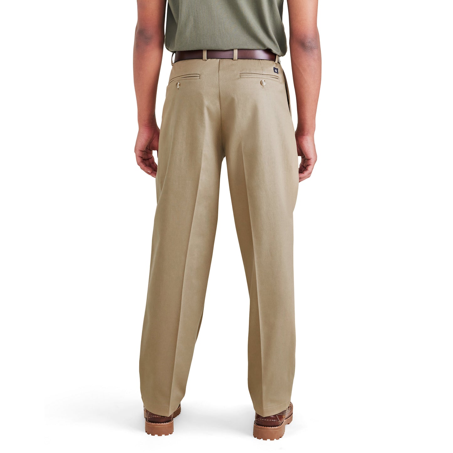M's Signature Iron Free Pleated Khaki