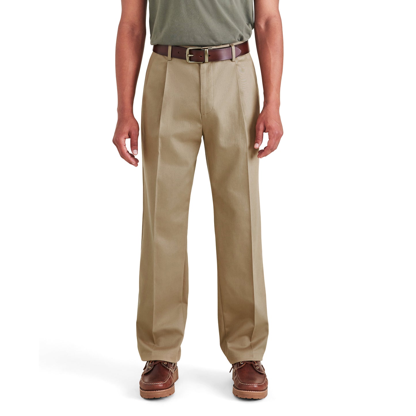 M's Signature Iron Free Pleated Khaki