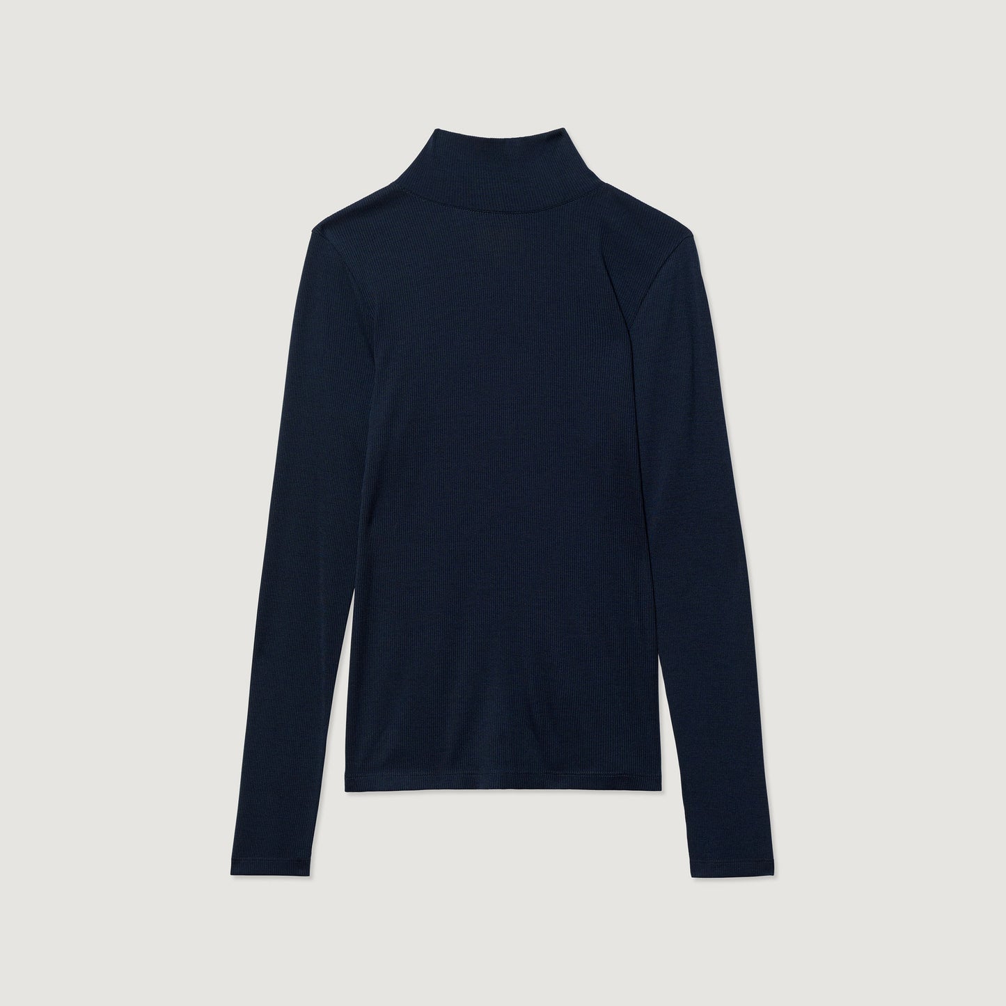 Ribbed Merino Turtleneck 01