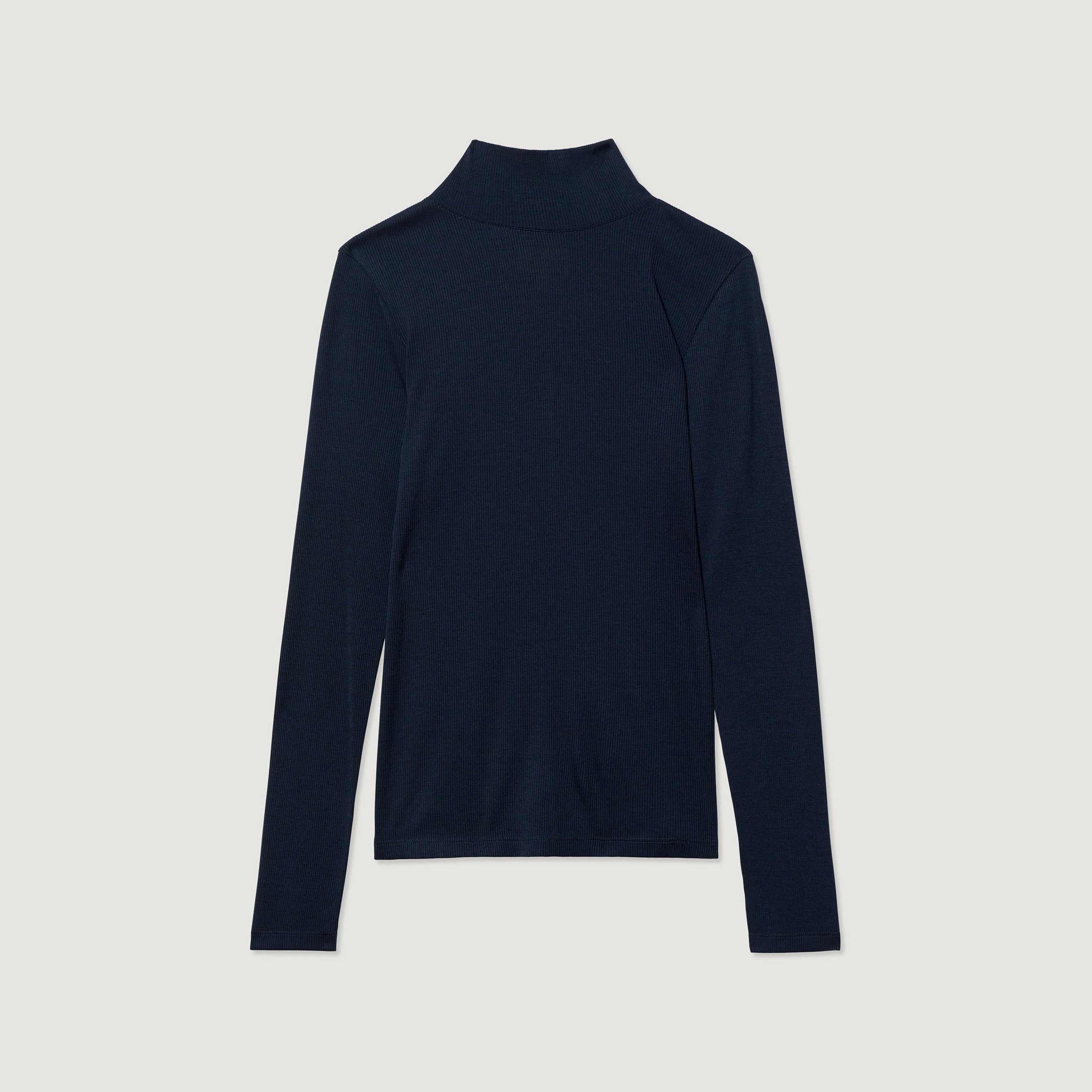 Ribbed Merino Turtleneck 01