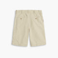Dockers D-Series Utility Short in beige, featuring belt loops, two buttoned back welt pockets, and a side pocket, shown on a plain white background.