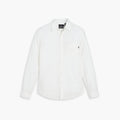 Dockers' Men's Original Shirt, LS is displayed against a plain white background. It’s a white long-sleeve button-up with a comfortable fit and features a left-side pocket.